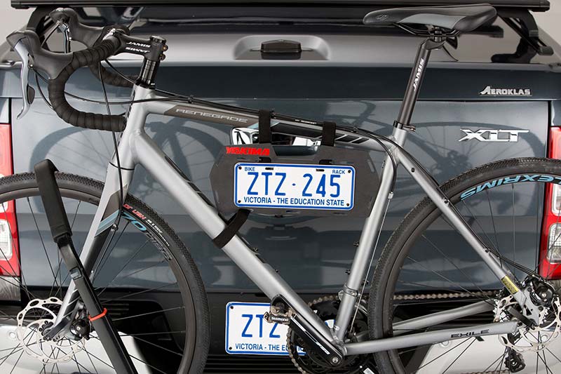 bike carrier number plate